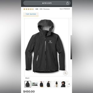 Arcteryx beta jacket for sale. Like new.